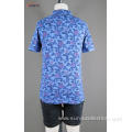 Men's printed short sleeve polo t-shirt